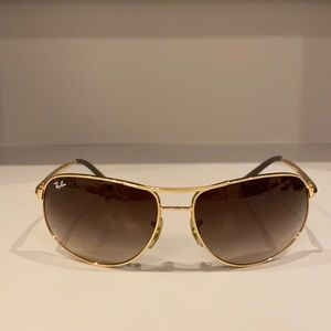 Ray-ban gold aviator 3387 glasses